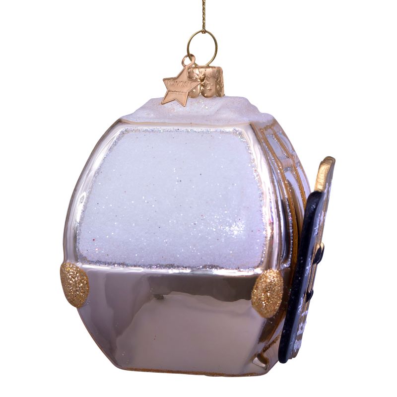 Glas gondol juleophæng - H8 cm.
